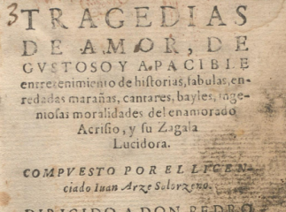 Araucana de Don Alonso de Erzilla y Zuñiga ... :| : diuidida en tres partes...| Reprod. digital.