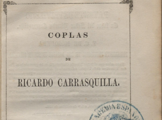 Coplas de Ricardo Carrasquilla.| Reprod. digital.
