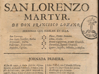 El fénix español, san Lorenzo mártir| Comedia famosa, El fenix español, San Lorenzo Martyr /| Reprod. digital.