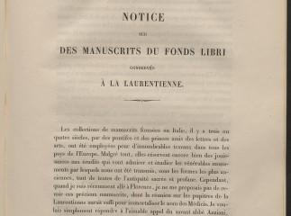 Notice sur des manuscrits du fonds Libri conservés à la Laurentienne, à Florence /| Reprod. digital.